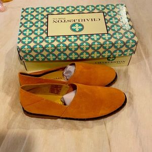 NIB - Orange Suede Loafer - Size 9